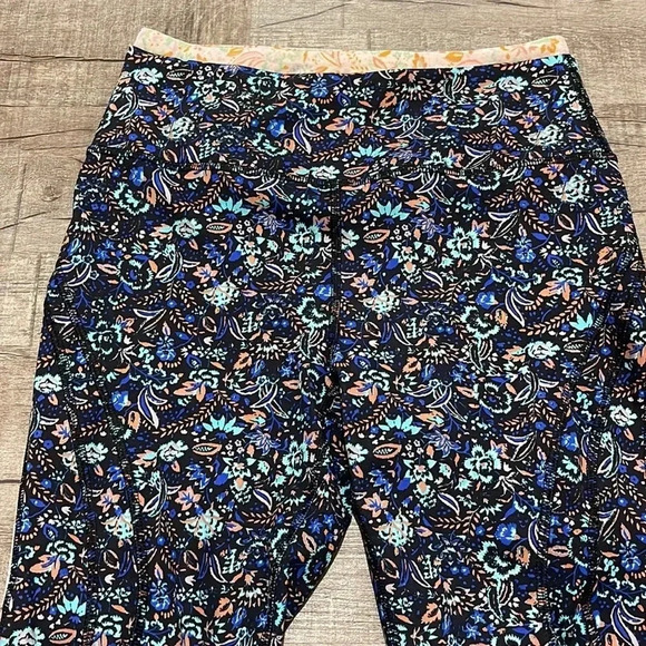 Free People Movement - Lose Your Marbles Leggings - Size Small P - Blue/Peach - Picture 4 of 10